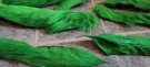 Isbjørnhår av orange, fluo green, green highlander, light blue er ferdig farget!  thumbnail