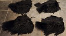 HEN SADDLES OG MARABOU PATCHES BLE FARGET AV MØRK SVART! Vi farget 4stk store marabou patch igjen.  thumbnail
