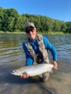Gratulerer Jurek 81cm 5,4kg og 55cm 1,6kg laks på Gaula banana flashwing 8cm!  thumbnail
