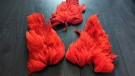 Marabou patch ble farget av banan og deep hot orange!  thumbnail