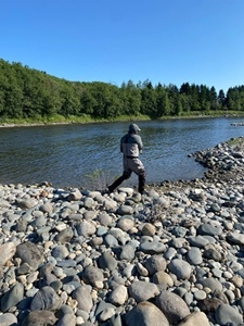 En stor laks vant kampen! Jeg mista en stooor laks i dag på sunray shadow 9cm!
