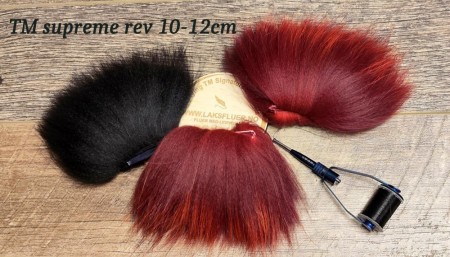 TM supreme rev ferdig av svart, pahtakorva og fiery brown i 10-12cm!